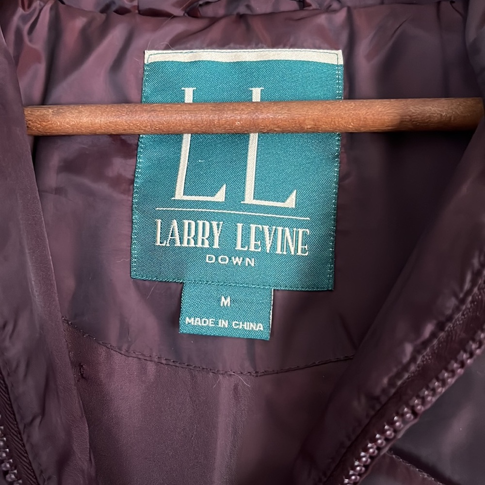 Larry Levine Down Long Coat Medium - image 2